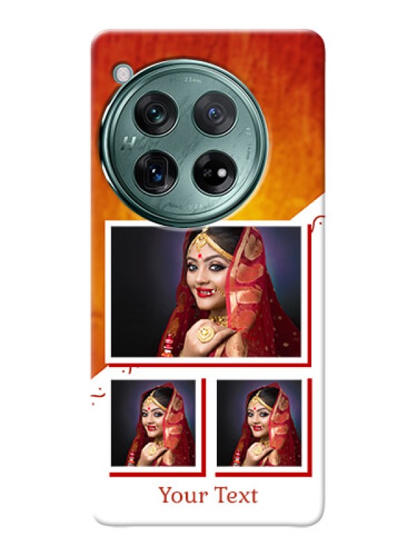 Custom OnePlus 12 5G Personalised Phone Cases: Wedding Memories Design