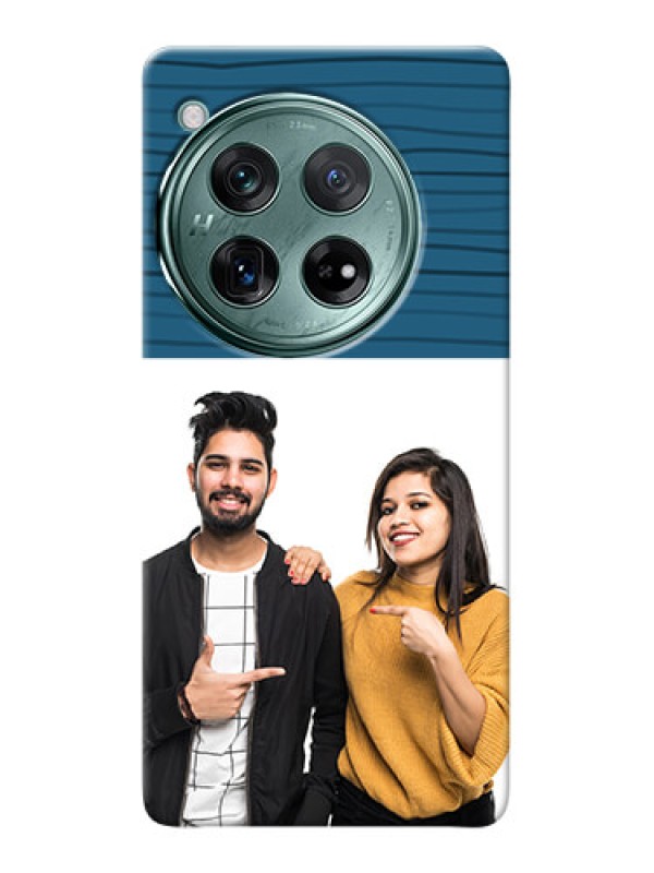 Custom OnePlus 12 5G Custom Phone Cases: Blue Pattern Cover Design