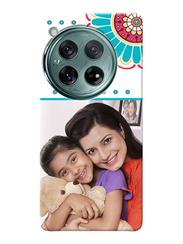 Custom OnePlus 12 5G custom mobile phone cases: Flower Design