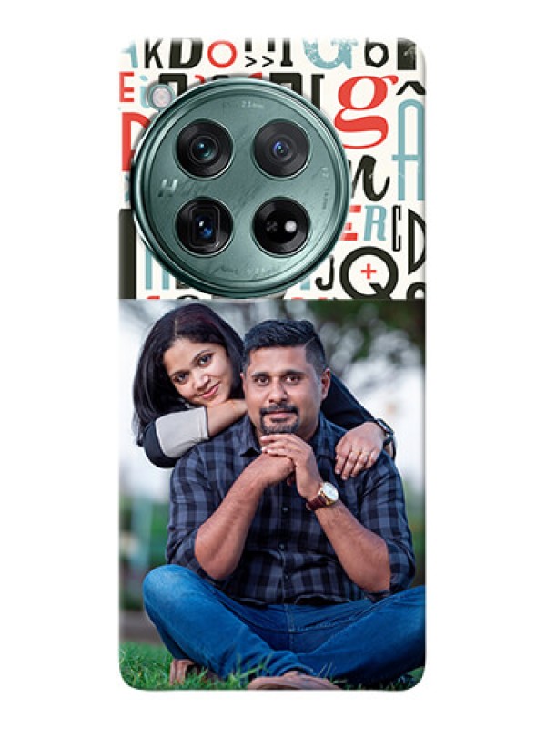 Custom OnePlus 12 5G custom mobile phone covers: Alphabet Design