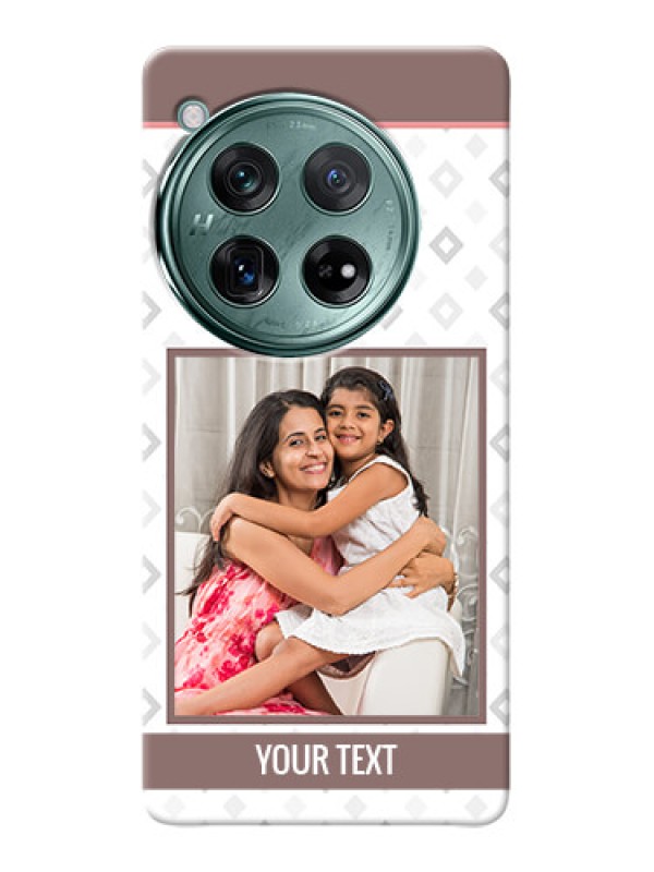 Custom OnePlus 12 5G custom back covers: Simple Diamond Design