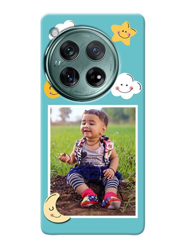 Custom OnePlus 12 5G Personalised Phone Cases: Smiley Kids Stars Design