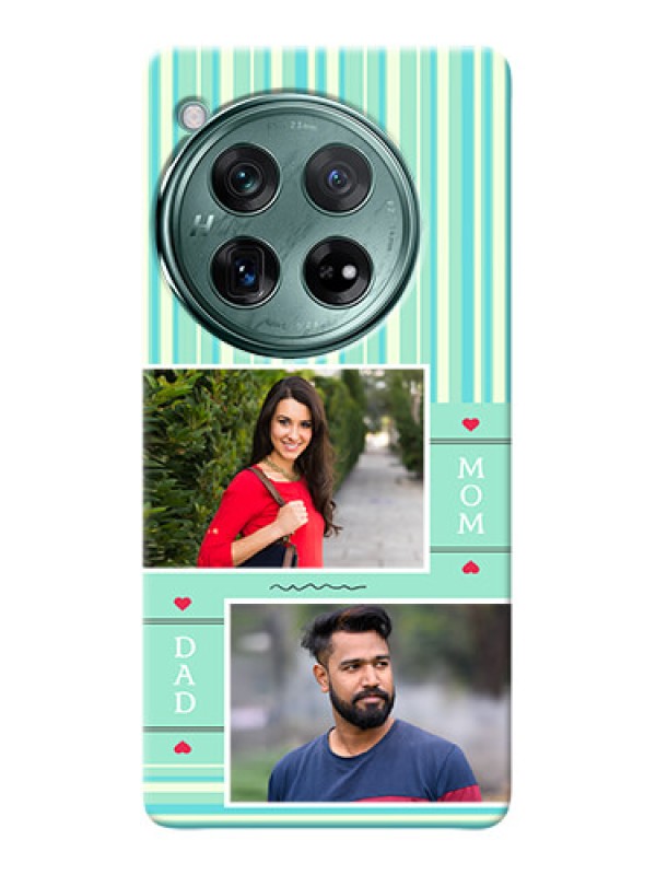 Custom OnePlus 12 5G custom mobile phone covers: Mom & Dad Pic Design