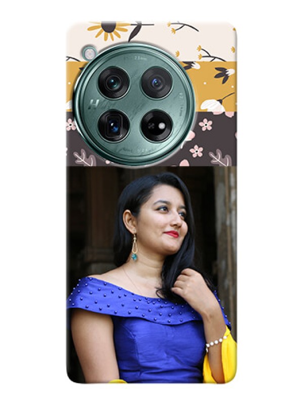 Custom OnePlus 12 5G mobile cases online: Stylish Floral Design