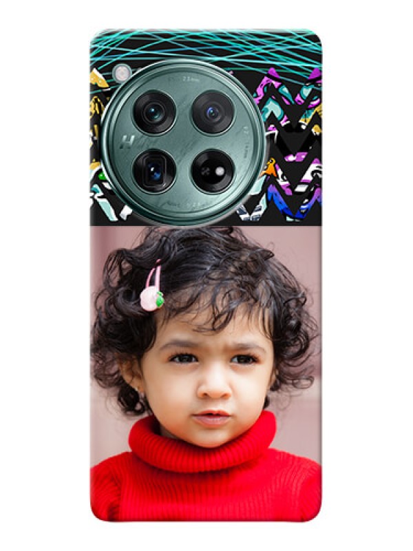 Custom OnePlus 12 5G personalized phone covers: Neon Abstract Design