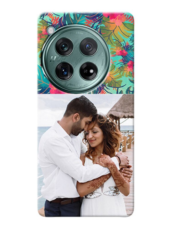 Custom OnePlus 12 5G Personalized Phone Cases: Watercolor Floral Design