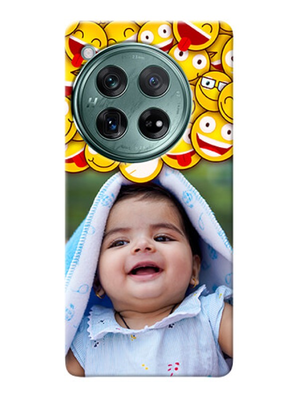 Custom OnePlus 12 5G Custom Phone Cases with Smiley Emoji Design