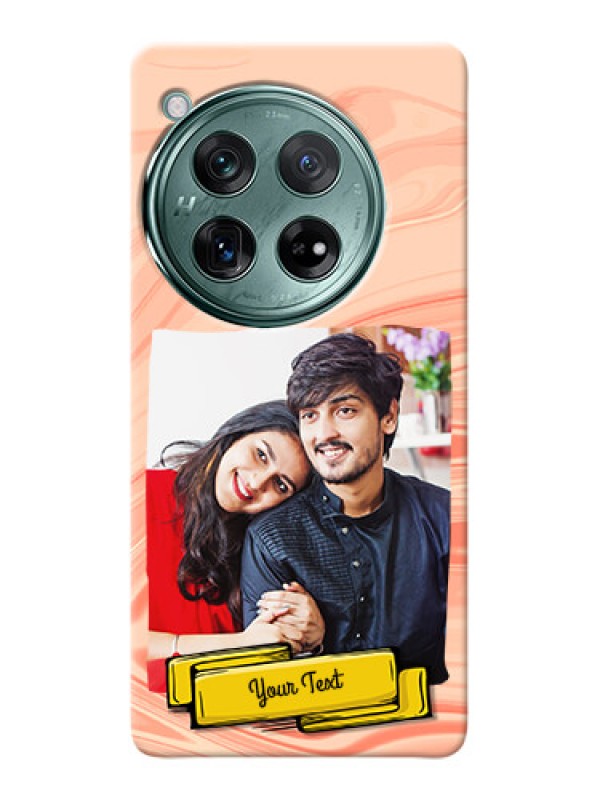 Custom OnePlus 12 5G Customized Phone Cases: Marble Texture Design