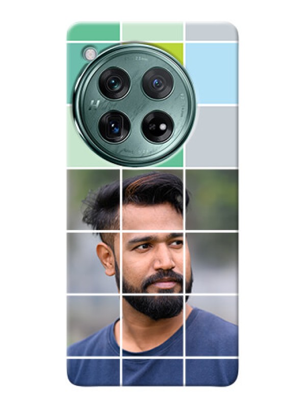 Custom OnePlus 12 5G personalised phone covers with white box pattern