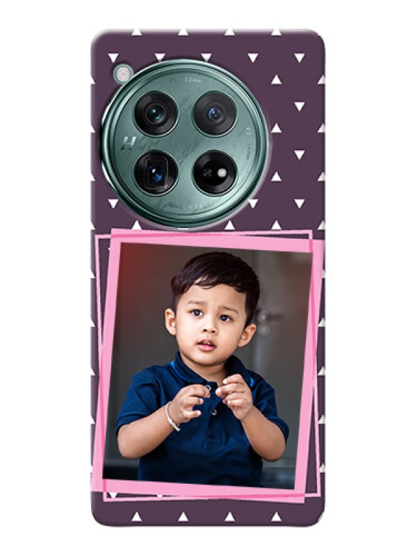 Custom OnePlus 12 5G Phone Cases: Triangle Pattern Dotted Design