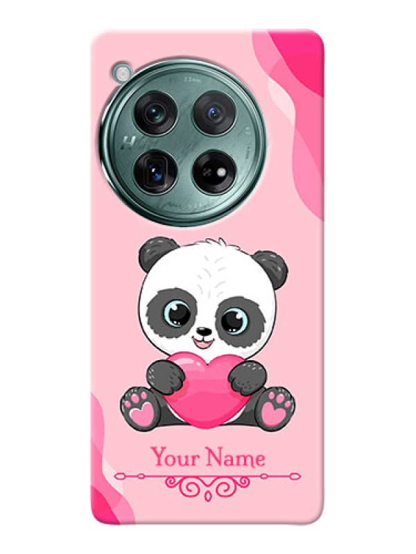 Custom OnePlus 12 5G Custom Mobile Case with Cute Panda Design