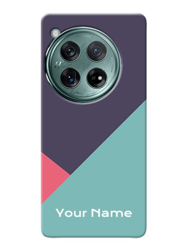 Custom OnePlus 12 5G Custom Mobile Case with Tri Color abstract Design