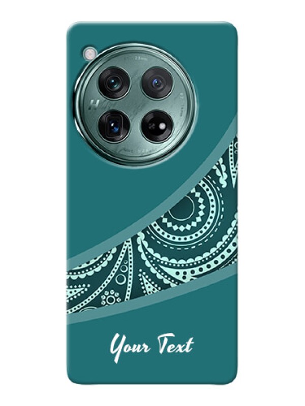 Custom OnePlus 12 5G Photo Printing on Case with semi visible floral Design