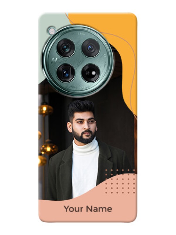 Custom OnePlus 12 5G Personalized Phone Case with Triwithcoloured overlay design