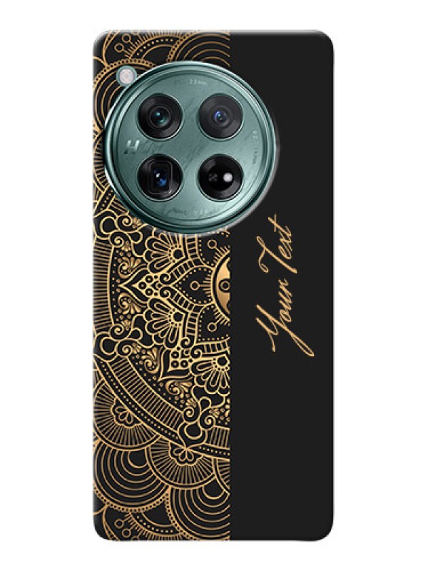 Custom OnePlus 12 5G Photo Printing on Case with Mandala art with custom text Design