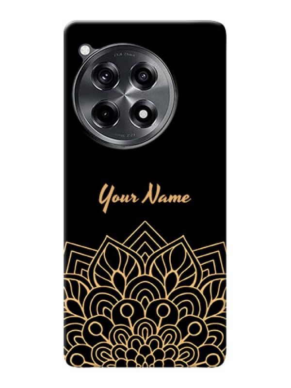 Custom OnePlus 12R 5G Custom Phone Case with Golden mandala Design