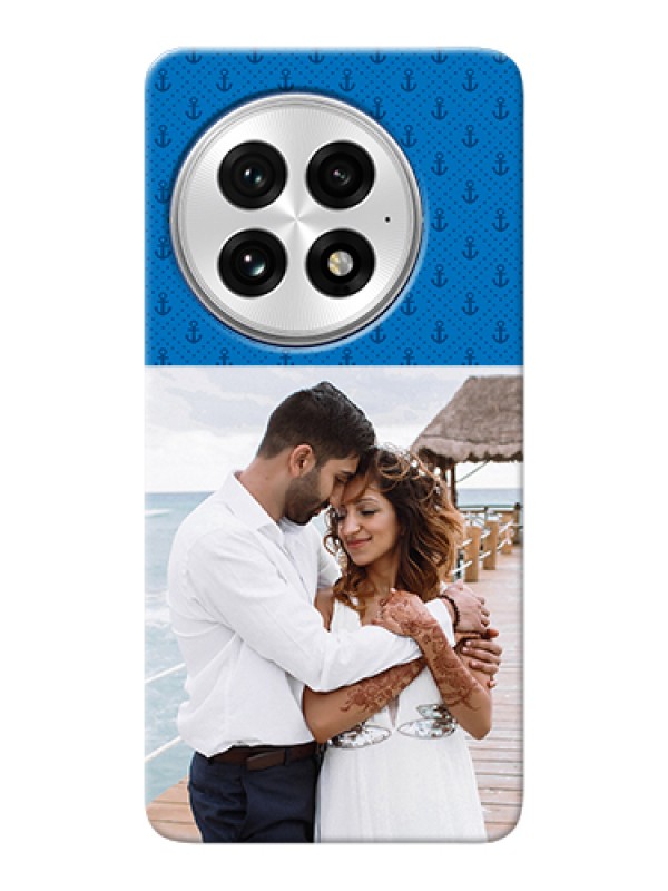 Custom OnePlus 13 5G Custom Hard Phone Case - Blue Anchors Design