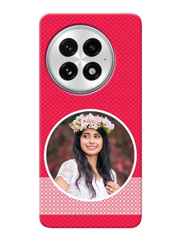 Custom OnePlus 13 5G Custom Hard Phone Case - Pink Color Pattern Design