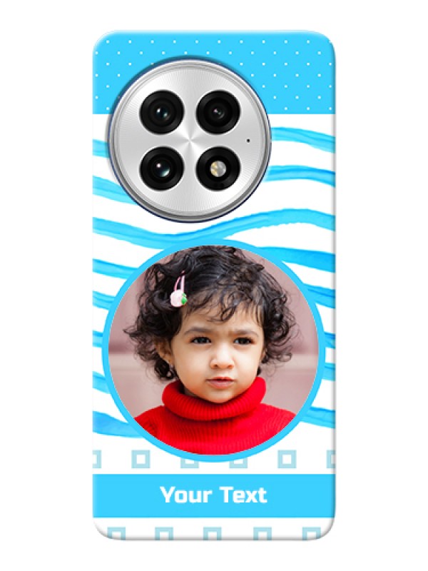 Custom OnePlus 13 5G Custom Hard Phone Case - Simple Blue Case Design