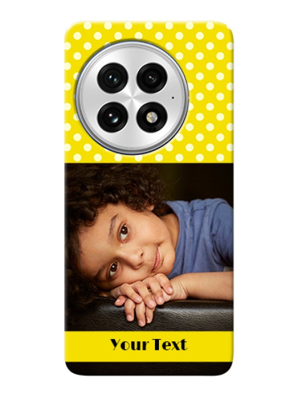 Custom OnePlus 13 5G Custom Hard Phone Case - Bright Yellow Case Design