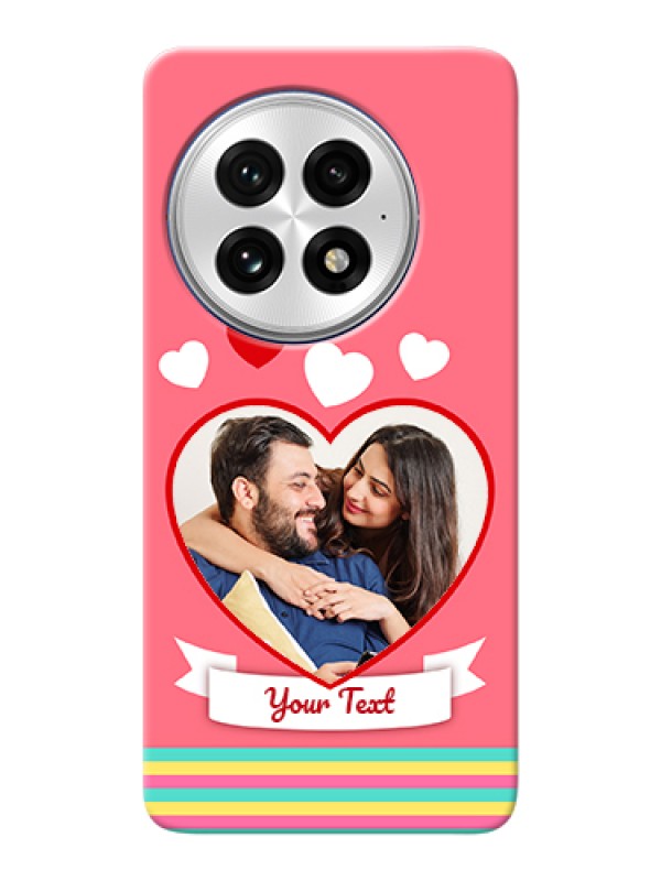 Custom OnePlus 13 5G Custom Hard Phone Case - Love Shapes Doodle Design