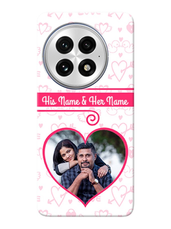 Custom OnePlus 13 5G Custom Hard Phone Case - Heart Shape Love Design