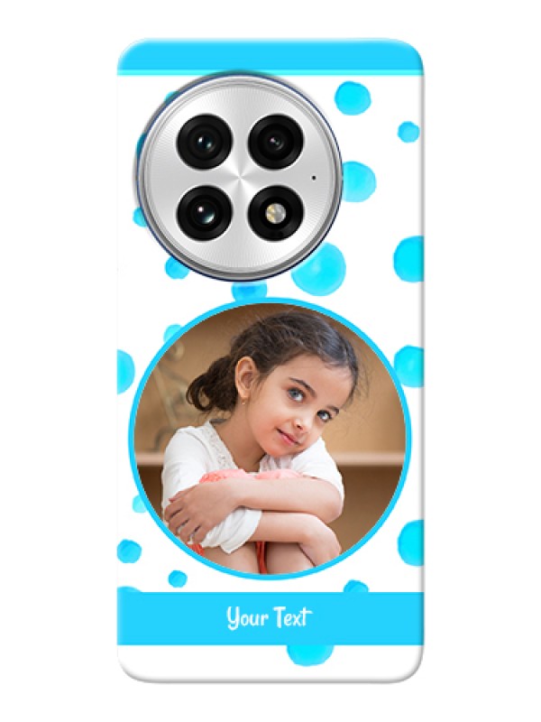 Custom OnePlus 13 5G Custom Hard Phone Case - Blue Bubbles Pattern Design