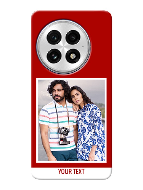 Custom OnePlus 13 5G Custom Hard Phone Case - Red Color Design