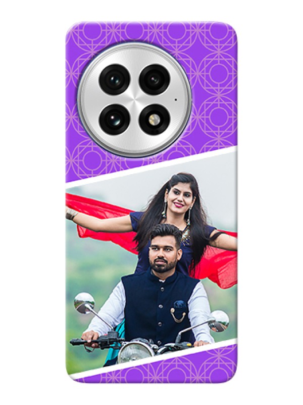 Custom OnePlus 13 5G Custom Hard Phone Case - Violet Color Pattern Design