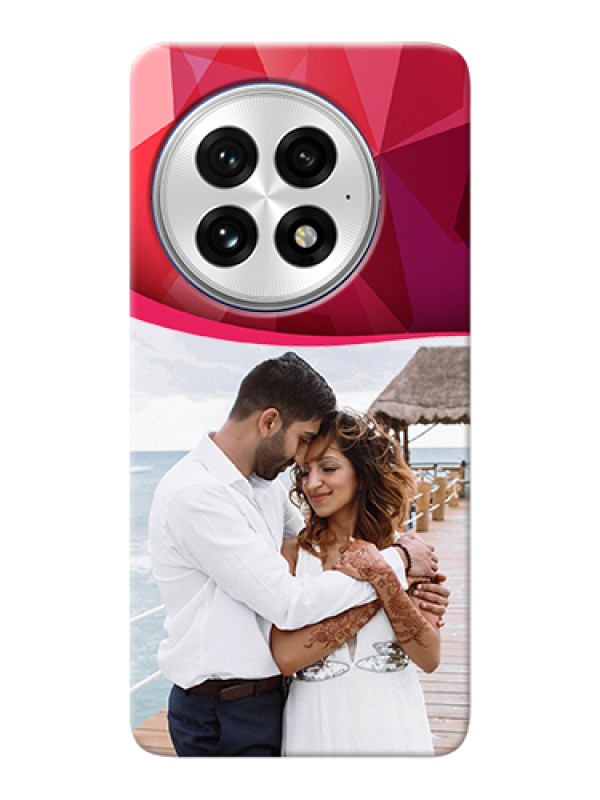 Custom OnePlus 13 5G Custom Hard Phone Case - Red Abstract Design