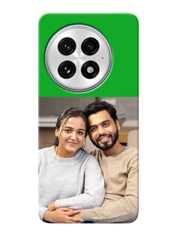 Custom OnePlus 13 5G Custom Hard Phone Case - Green Pattern Design