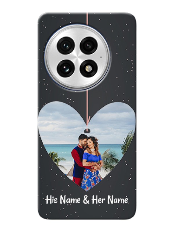 Custom OnePlus 13 5G Custom Hard Phone Case - Hanging Heart Design