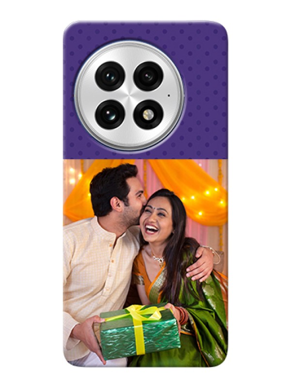 Custom OnePlus 13 5G Custom Hard Phone Case - Violet Colored Pattern Design