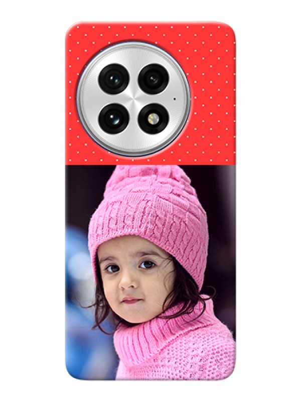 Custom OnePlus 13 5G Custom Hard Phone Case - Red Pattern Design