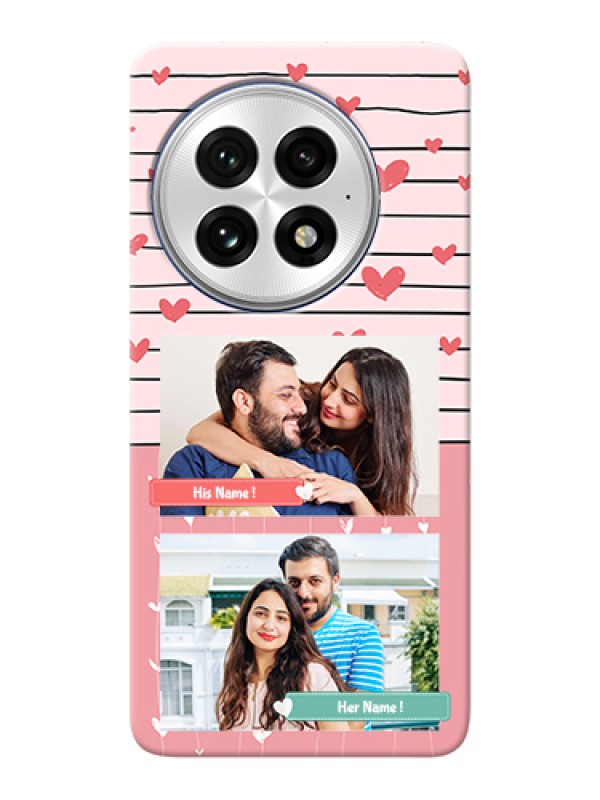Custom OnePlus 13 5G Custom Hard Phone Case - Photo With Heart Design