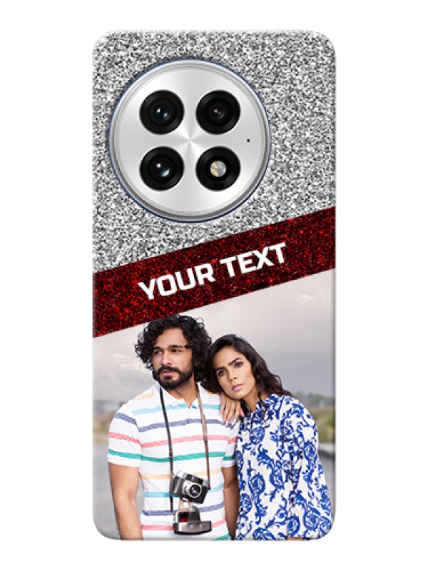 Custom OnePlus 13 5G Custom Hard Phone Case - Image Holder With Glitter Strip Design