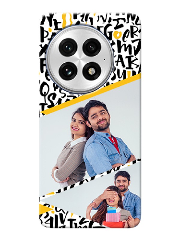 Custom OnePlus 13 5G Custom Hard Phone Case - Letters Pattern Design