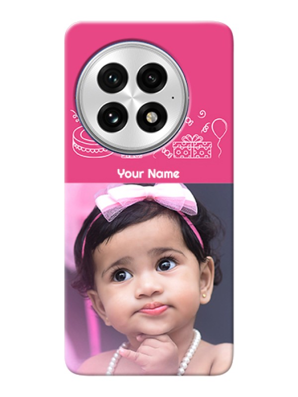 Custom OnePlus 13 5G Custom Hard Phone Case - With Birthday Line Art Design