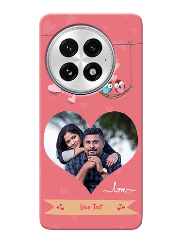 Custom OnePlus 13 5G Custom Hard Phone Case - Peach Color Love Design