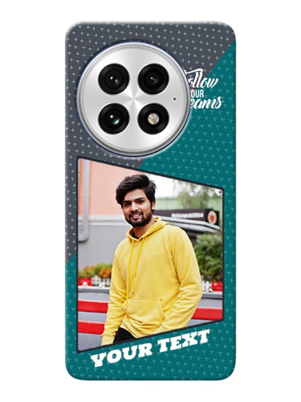 Custom OnePlus 13 5G Custom Hard Phone Case - Background Pattern Design With Quote