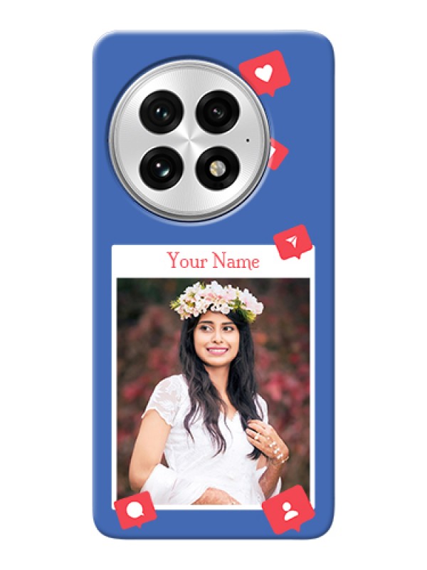 Custom OnePlus 13 5G Custom Hard Phone Case - Like Share And Comment Design