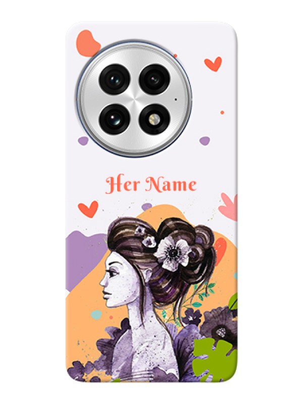 Custom OnePlus 13 5G Custom Hard Phone Case - Woman And Nature Design