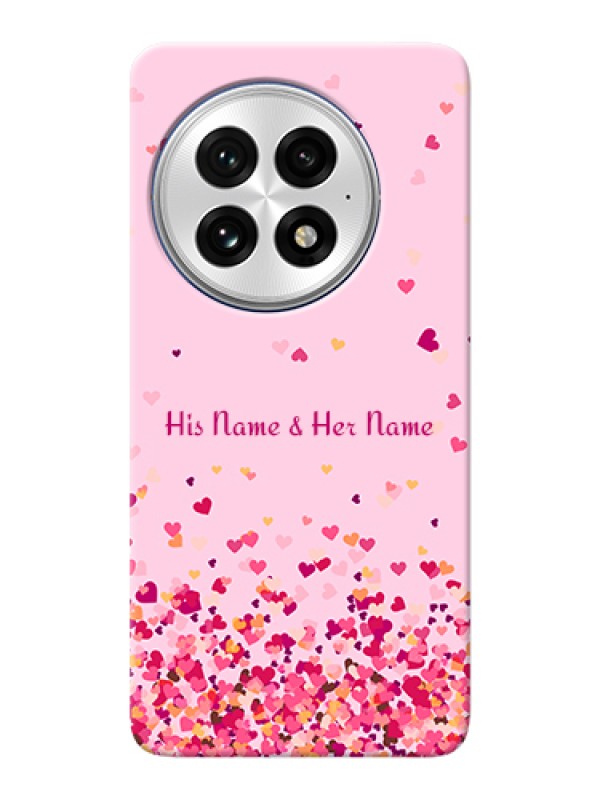 Custom OnePlus 13 5G Custom Hard Phone Case - Floating Hearts Design
