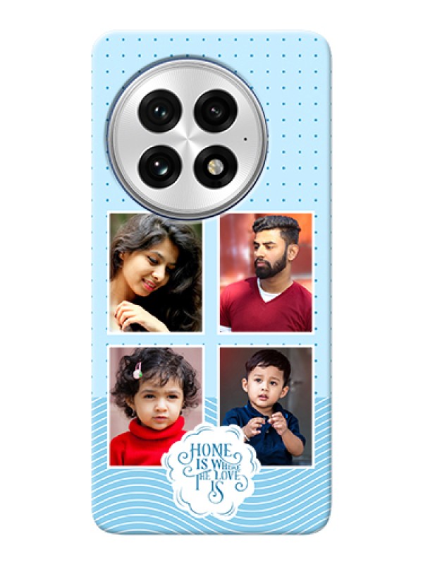 Custom OnePlus 13 5G Custom Hard Phone Case - Cute Love Quote With 4 Pic Upload Design