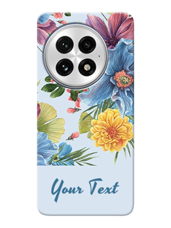 Custom OnePlus 13 5G Custom Hard Phone Case - Stunning Watercolored Flowers Painting Design