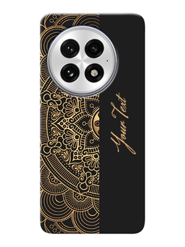 Custom OnePlus 13 5G Custom Hard Phone Case - Mandala Art With Custom Text Design