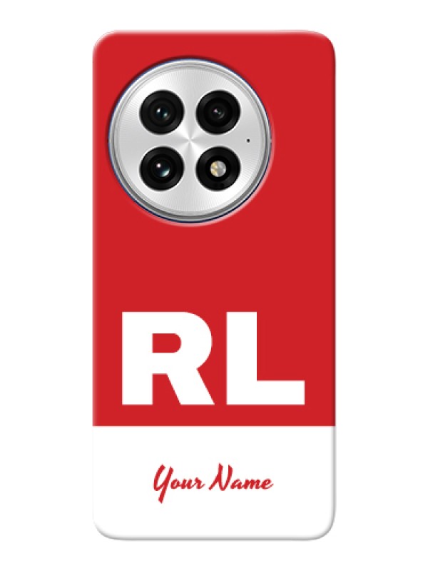 Custom OnePlus 13 5G Custom Hard Phone Case - Dual Tone Custom Text Design