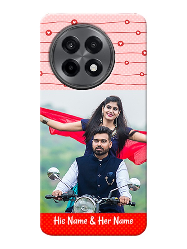 Custom OnePlus 13R 5G Custom Hard Phone Case - Red Pattern Case Design