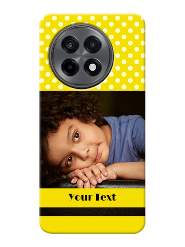 Custom OnePlus 13R 5G Custom Hard Phone Case - Bright Yellow Case Design