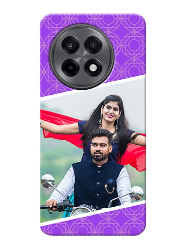 Custom OnePlus 13R 5G Custom Hard Phone Case - Violet Color Pattern Design